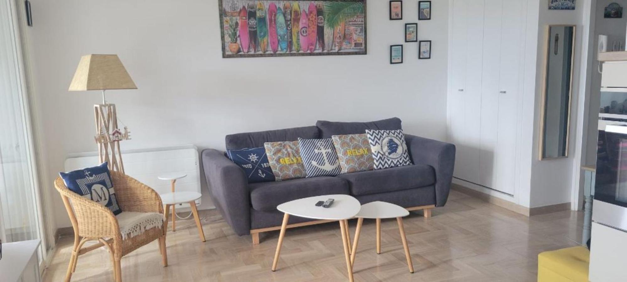 Grand T2 Vue Calme Climatisé 500 M Village Et Parking Gratuit Appartement