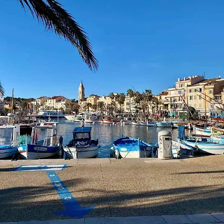 Grand T2 Vue Mer Calme Climatise 500 M Village Et Plage Parking Gratuit Sanary-sur-Mer Exterior photo